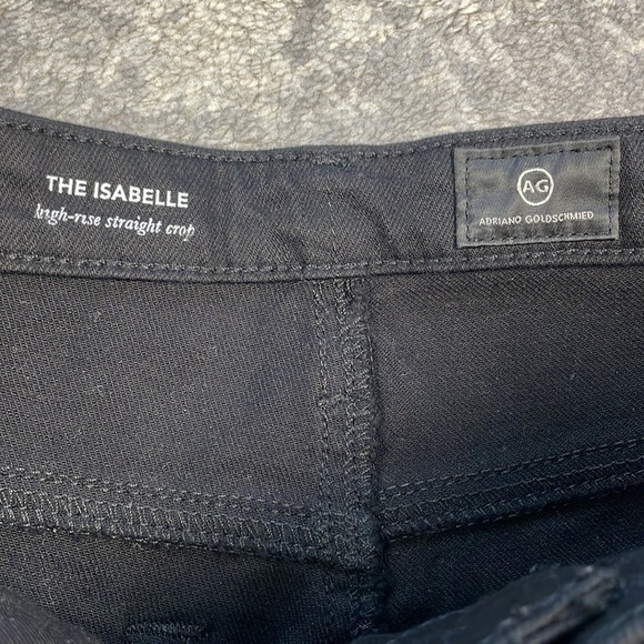 NWT AG Adriano Goldschmied Studded Isabelle High Rise Straight Leg Crop Jeans 26 - Picture 13 of 16